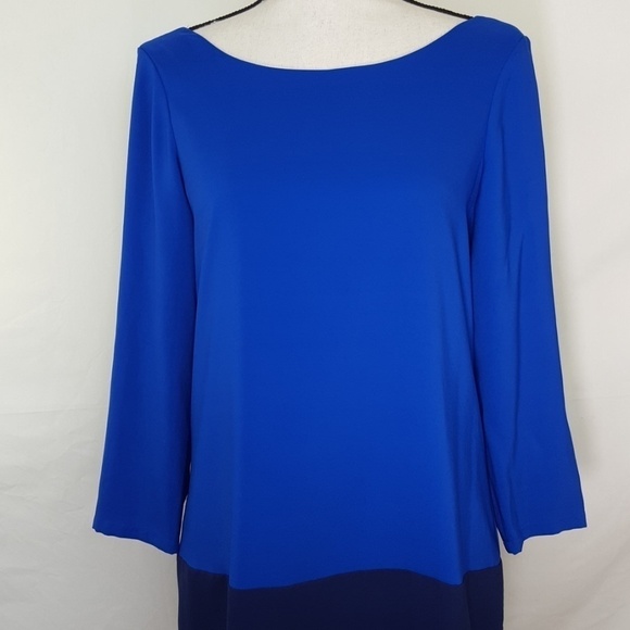 EXPRESS Lined Blue Dress, Size S - Picture 4 of 7